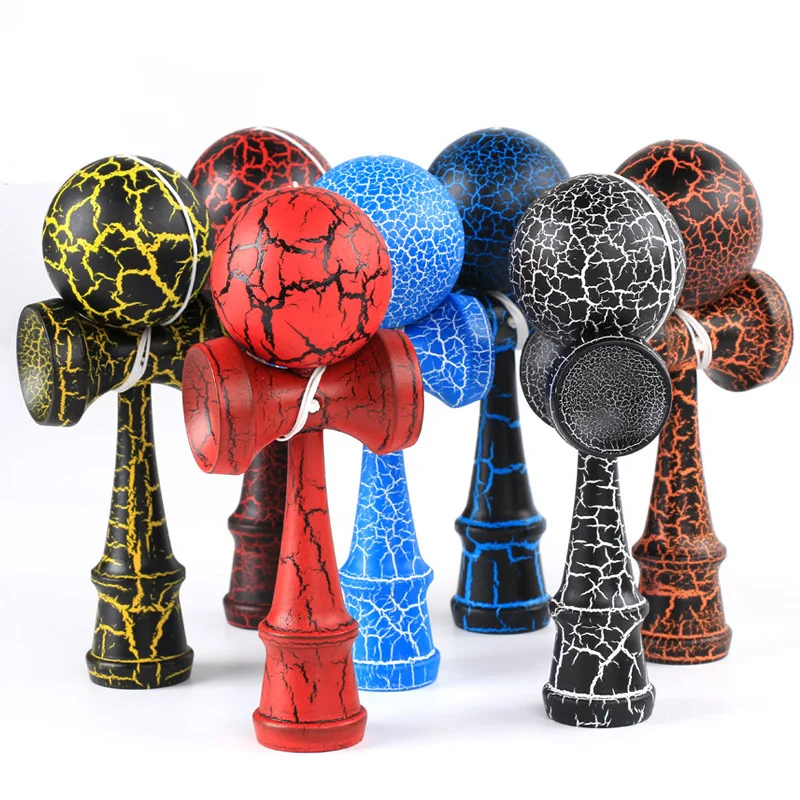 المهنية Kendama لعبة الكرة لعبة خشبية في الهواء الطلق الرياضة الأطفال والكبار في الهواء الطلق الكرة الرياضة الكراك خشب الزان تصميم ملون