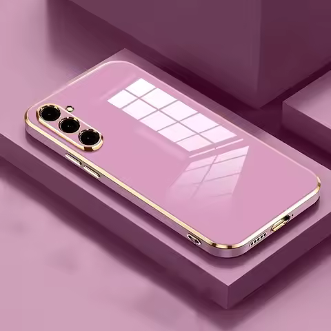 Electroplated Plating Frame Case For Samsung Galaxy A56 A36 A26 A16 A55 A35 A25 A15 A54 A33 A52 A34 A32 A22 A13 4G 5G Soft Cover