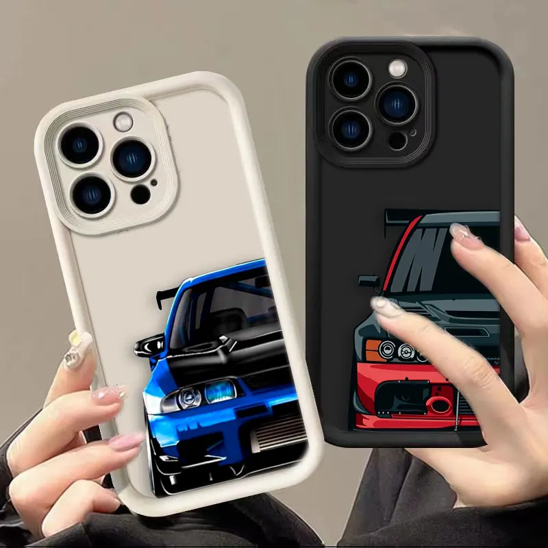 

Tokyo JDM Drift Sports Cars Phone Case For IPHONE APPLE 17 AIR 16 16E 11 12 13 MINI 14 15 8 7 XR Plus Pro Max Silicone Cover