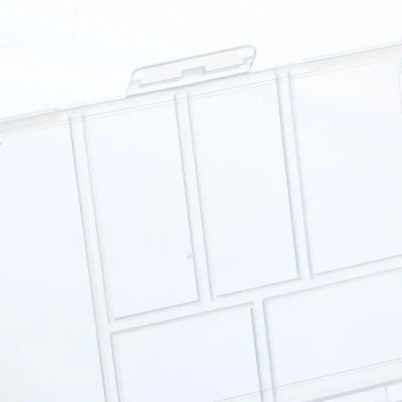 2 Stück Kunststoff-Schmuckbox mit 6 Fächern, Organizer zur Aufbewahrung von Perlen, Schmuckaufbewahrungsbox, rechteckige Schachtel – Detail 16