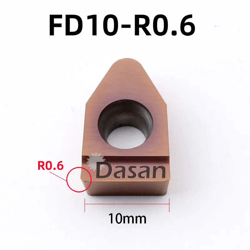 FD08 FD10 R0.6 Carbide Inserts Slotting Grooving Plate Cutter Tool for MTEHR3232 MTEHR2525