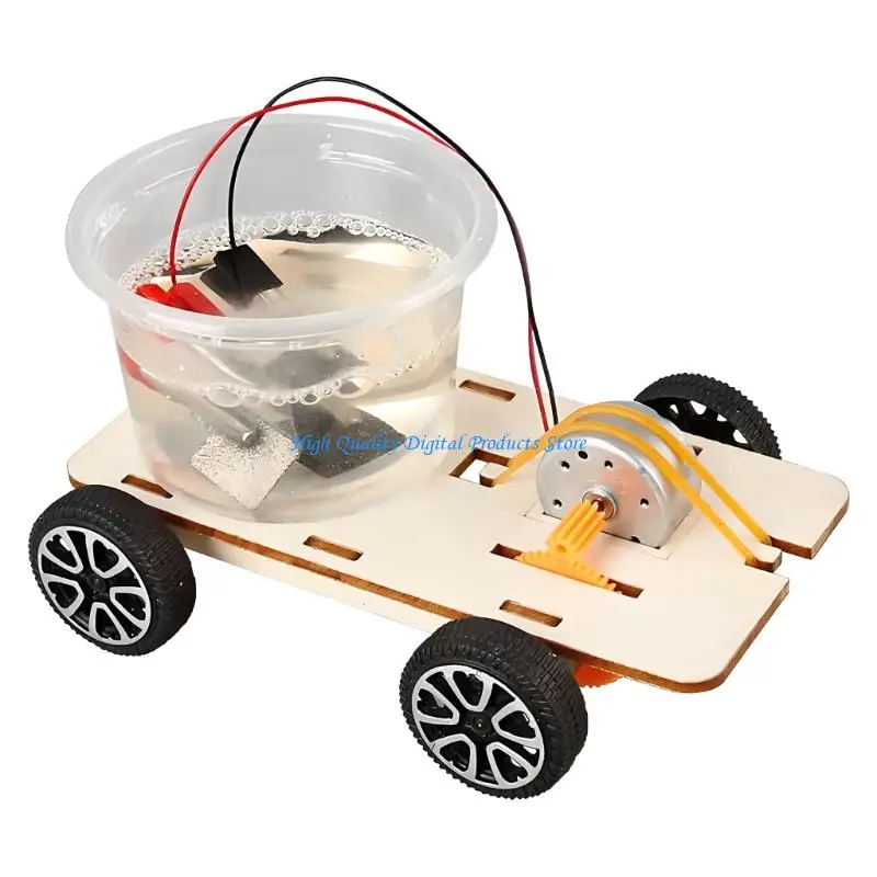 

U2JE Childrens Educational Wooden Vehicle Set That Runs On Saltwater Energy Solution