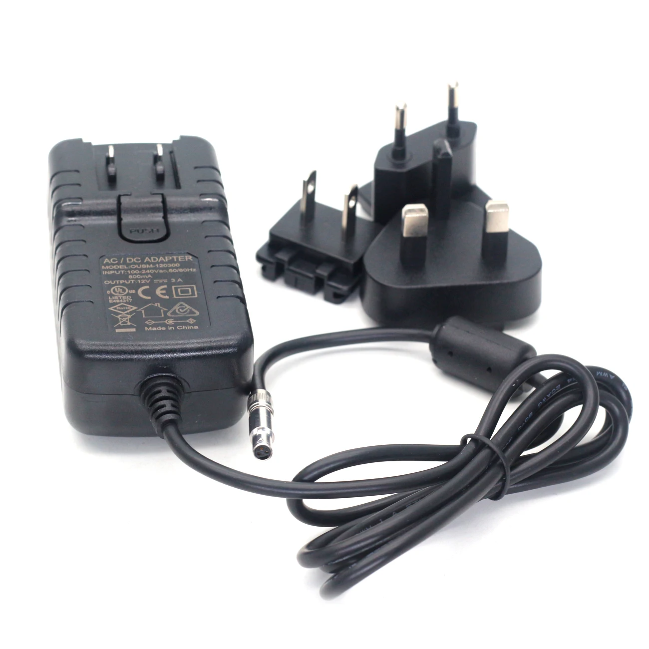 110-220V To 12V Power adapter 3Pin Female Plug Powered For Odyssey 7Q Monitor Power Cord