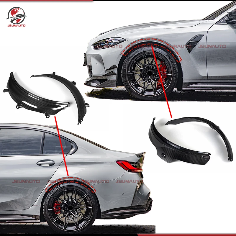 

New Design For Bmw M3 G80 Upgrade Dry Carbon Wheel Extension Arch For G81 M3 Touring Fender Flare Guards Mud Flaps