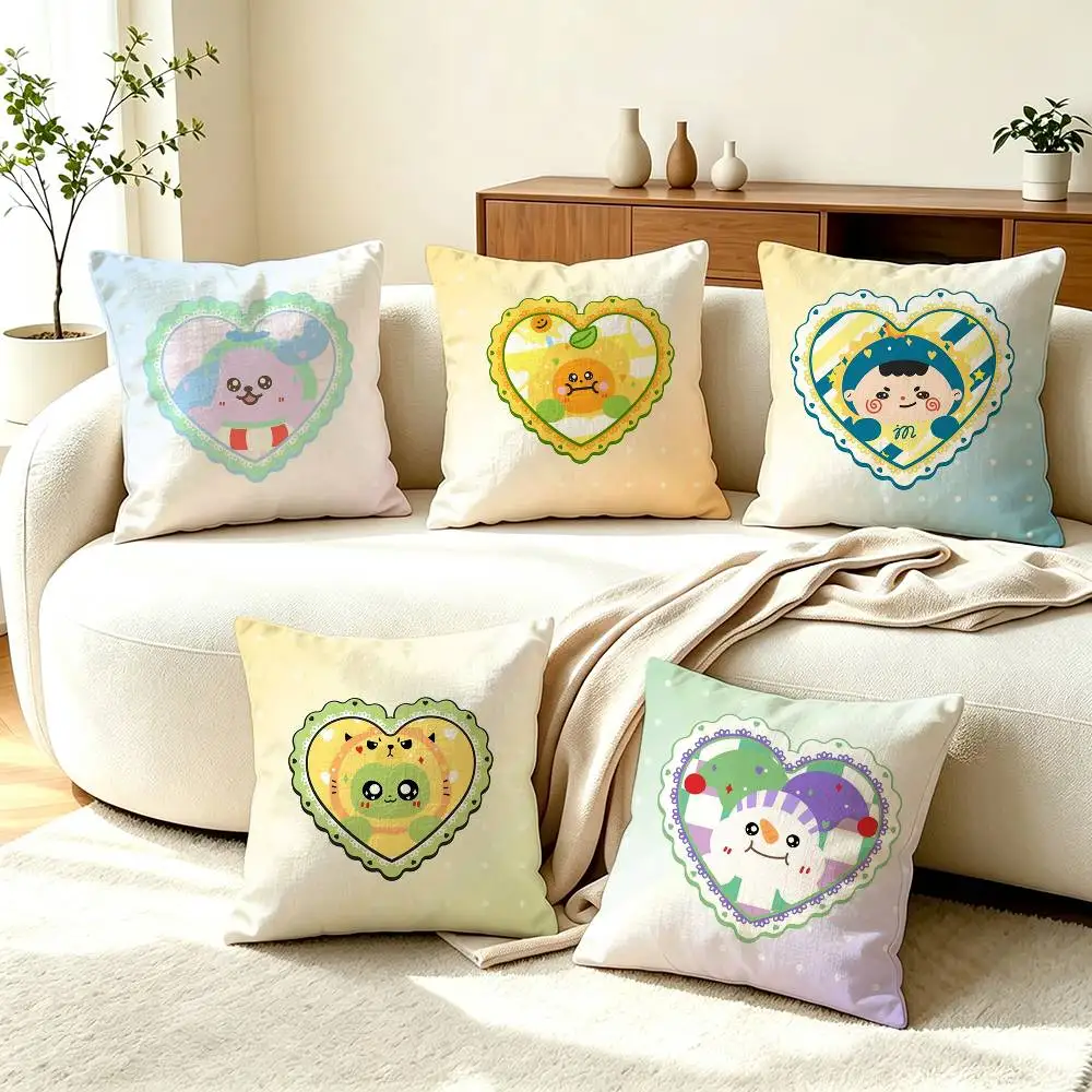 G-GMMTV Official Logo   Square Double-Sided printed Pillow Case Bedroom Bedside Pillow Sofa Cushion Cover