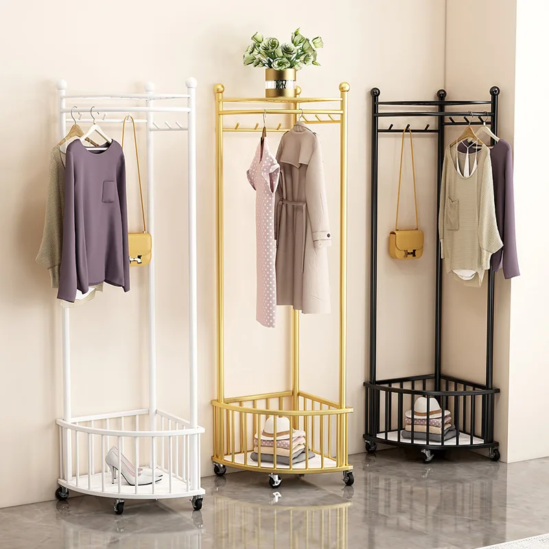 

Outdoor Bedroom Clothes Rack Minimalist Floor Aesthetic Vintage Clothes Rack Nordic Garden Percheros Para Ropa Home Furniture