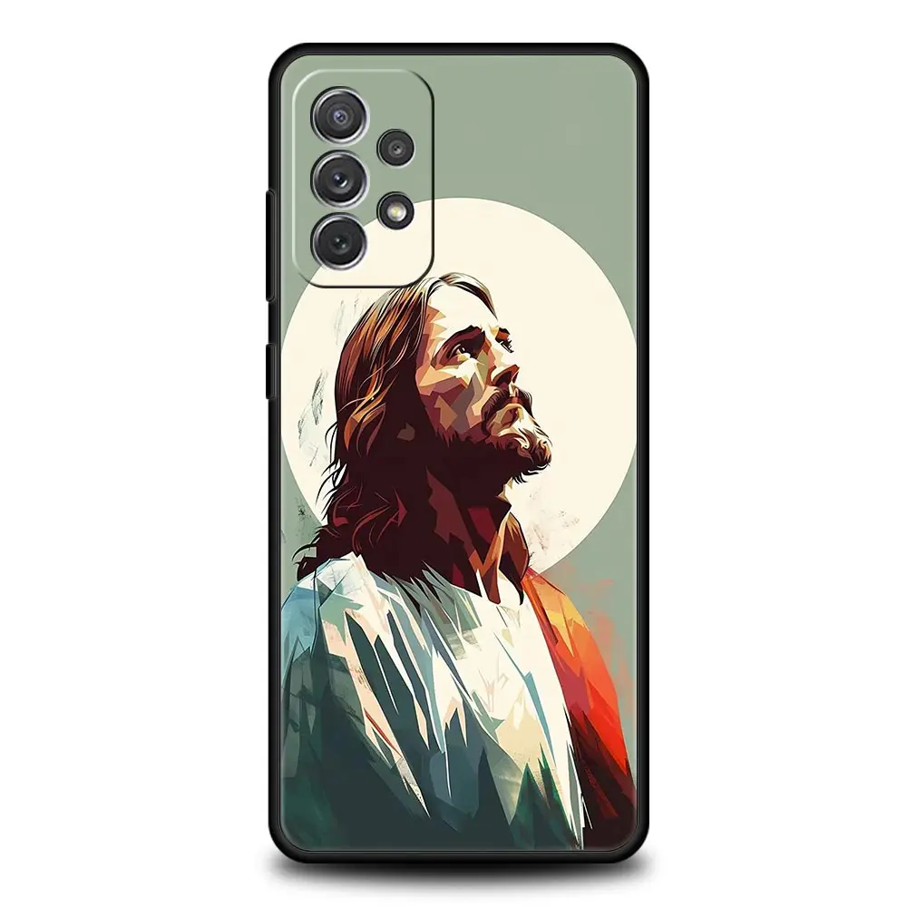 الإيمان المسيحي الدينية يسوع الحال بالنسبة لسامسونج A51 A71 A21S A12 A11 A15 A25 A31 A41 A23 A33 A53 A73 A05S A13 5G A35 A55 غطاء