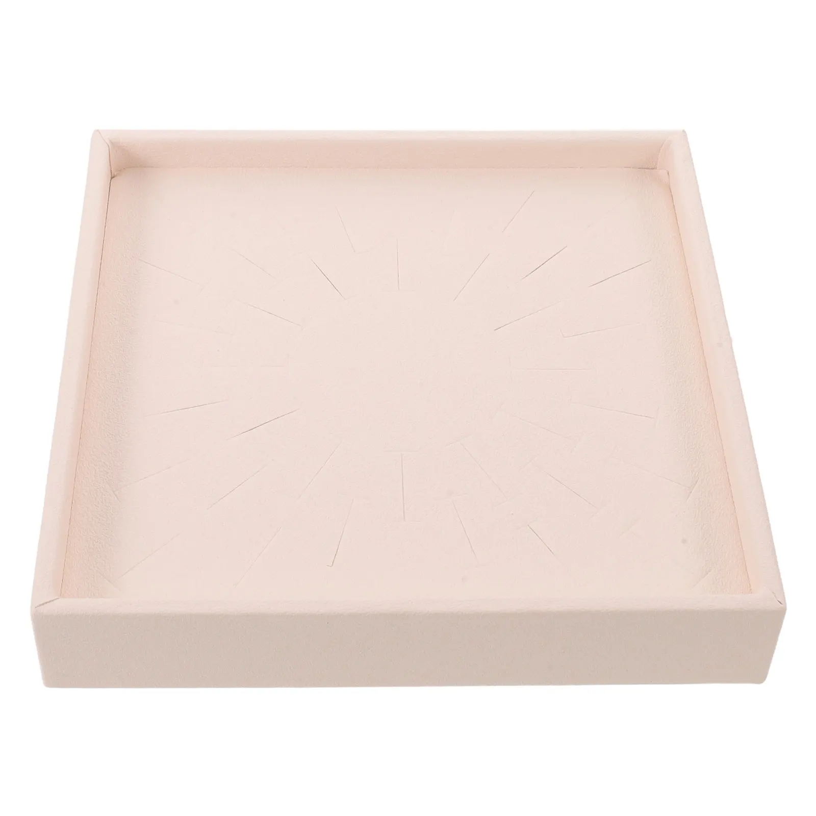 Square Slotted Storage Tray Jewelry Organizer Box Compact Space Saving Design for Drawer Insert Boutique Display Engagement