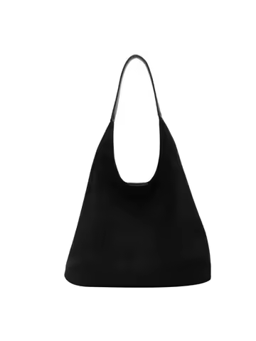 Autumn and Winter Vintage Women's Bag Large Capacity Suede Shoulder Bag Solid Color Simple Casual Commuter Bag Retro Handbags