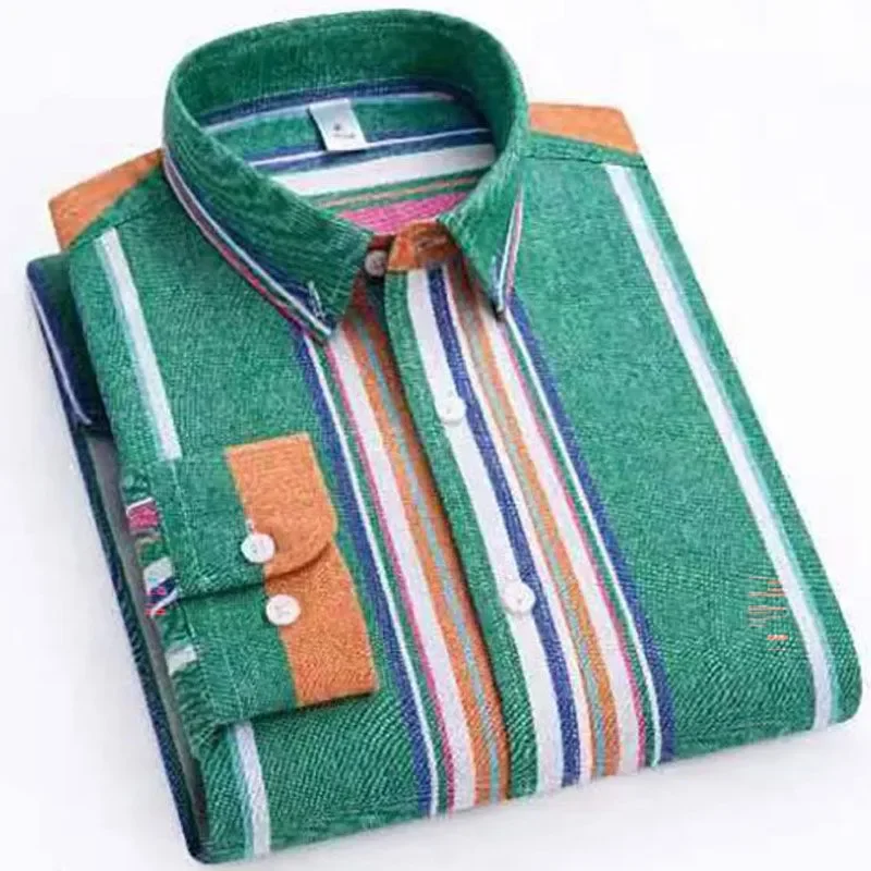 

Весенне-осенняя новая высококачественная рубашка из чистого хлопка Оксфорд, модная повседневная деловая рубашка без железа против морщин, мужская рубашка с длинными рукавами