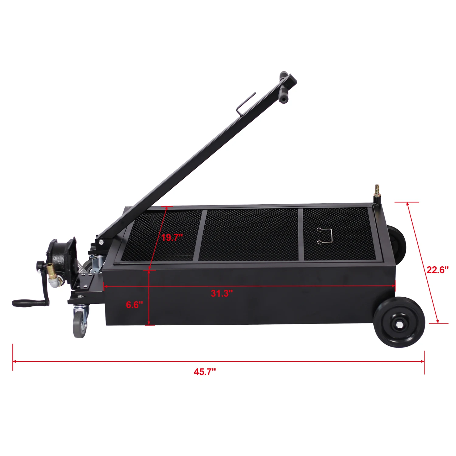 20-Gallon Low-Profile Oil Drain Pump - Efficient Waste Oil Removal