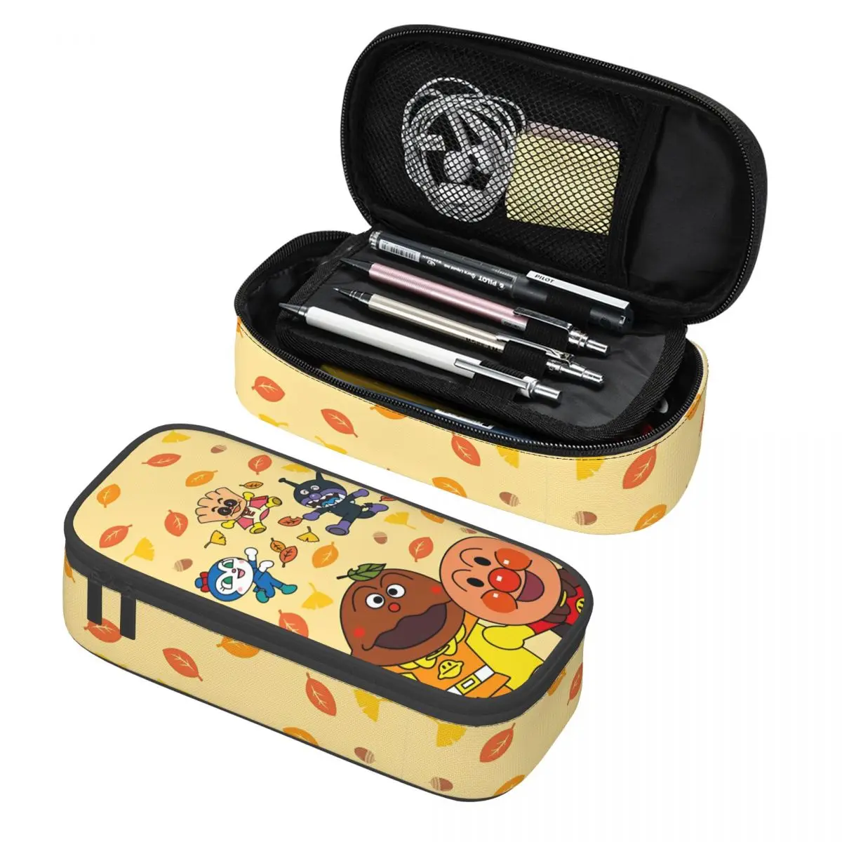 

Anpanman Pencil Case Double Layer Large Capacity Office Supplies Pen Case Suprise Gift