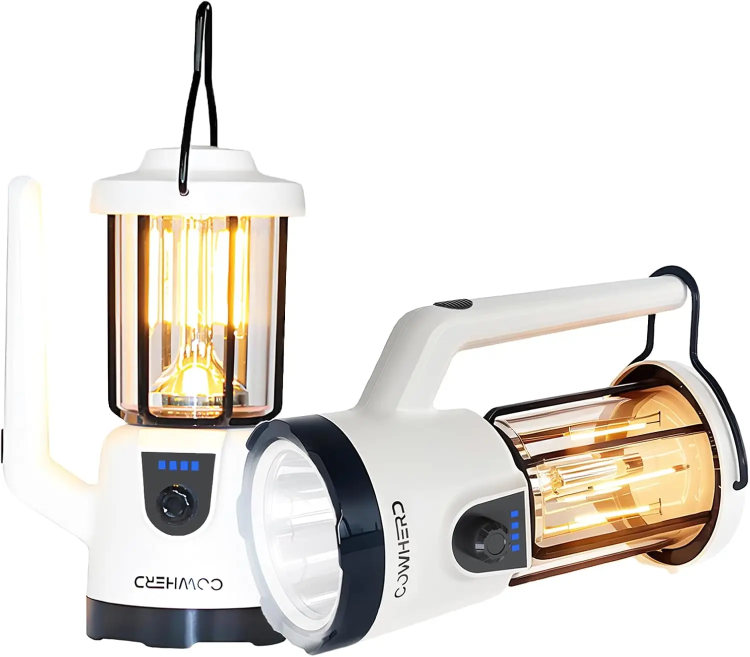 

2-Pack Rechargeable LED Flashlight, 1200LM Bright, Waterproof with Power Bank for Camping & Emergency