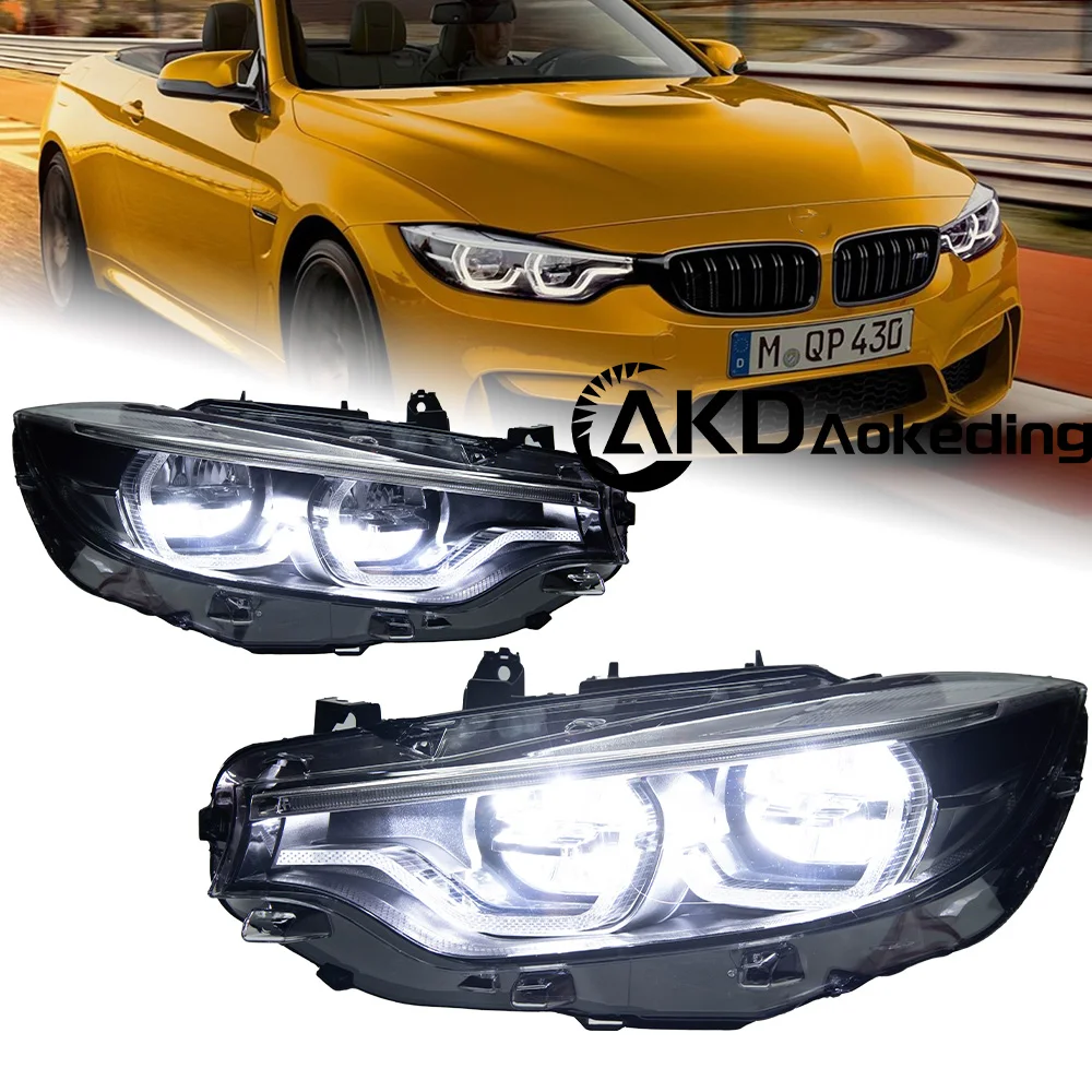 

AKD Car For BMW F32 Headlights DRL Hella 12V H7 LED Bi Xenon Bulbs Fog Lights Automotive Tools 2 PCS F36 M4 F82 Cars Accessories