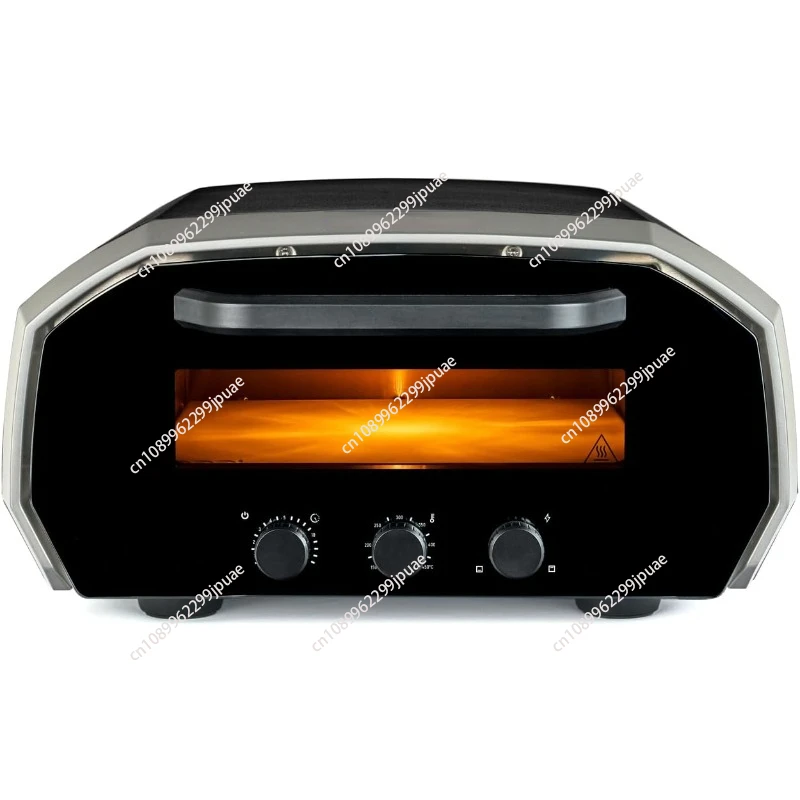 12 Electric Pizza Oven - Indoor & Outdoor Versatile Electric Oven, Pizza Cooker with Stone, Indoor and Outdoor Toaster Oven