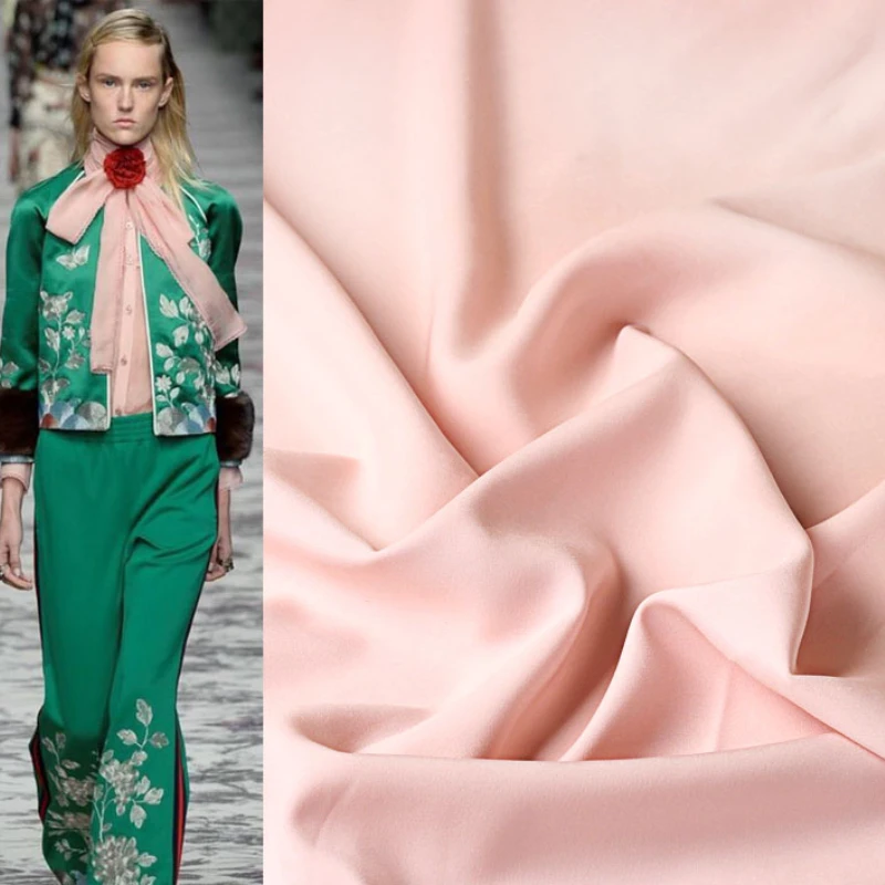 

Роскошная триацетатная атласная ткань, шелковистая драпировка, устойчивые к морщинам вечерние платья-комбинации, брюки-палаццо, 2024, весенне-летний материал