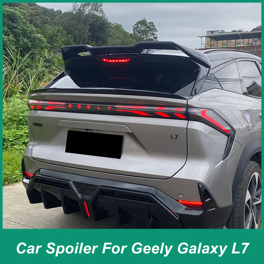 

Задняя Крышка багажника для Geely Galaxy L7 2018-2024, верхний спойлер, крылья, спортивный стиль, аксессуары для внешней модификации, материал FRP, Bla