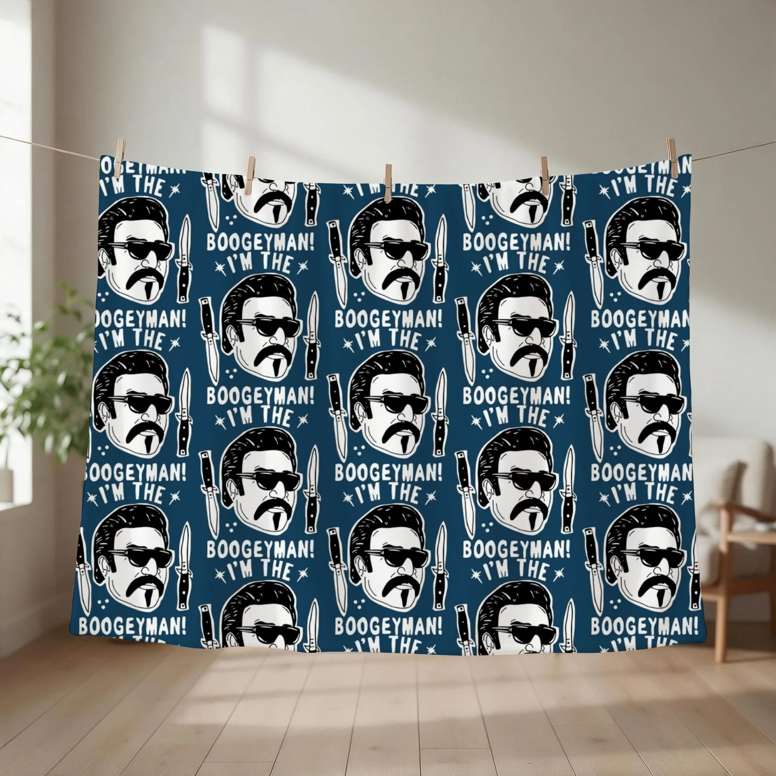 I_m the boogeyman Throw Blanket couch cozy soft plush fuzzy picnic outdoor blanket