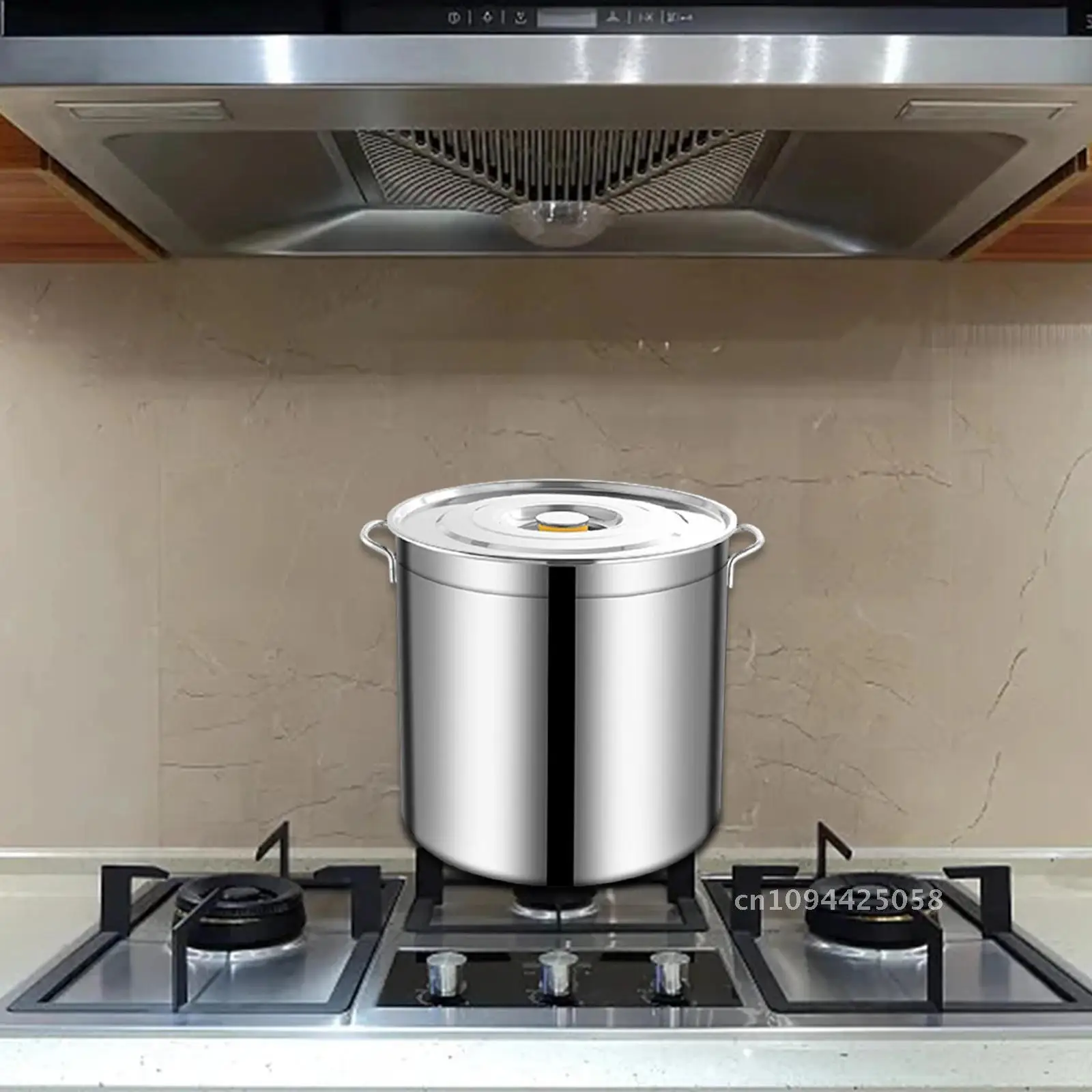 Stainless Steel Stockpot Easy to Clean for Cooking Simmering Soup Stew with Lid Tall Cooking Pot Induction Pot for Hotel