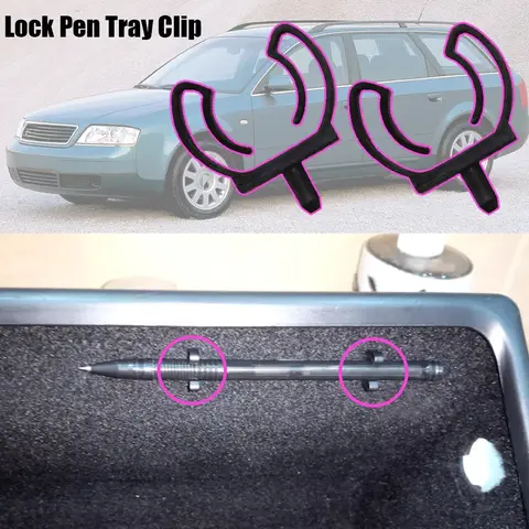 정리함 잠금 펜슬 트레이 클립 리벳, e-tron 글러브 박스, 아우디 A6 A4 A3 Sportback A8 Q3 Q7 Q2 A7 Sportback Q5 Q6 R8 Q8 Q4 용, 2 개