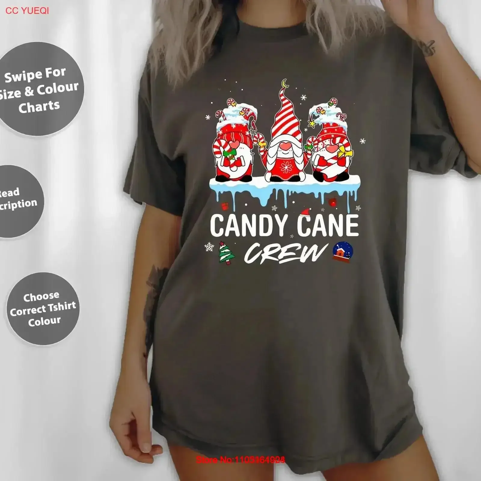 

Candy Cane Merry and Bright Red White Рождественская футболка SweaT Tote Bag 144566, винтажная стираная универсальная мягкая дышащая футболка