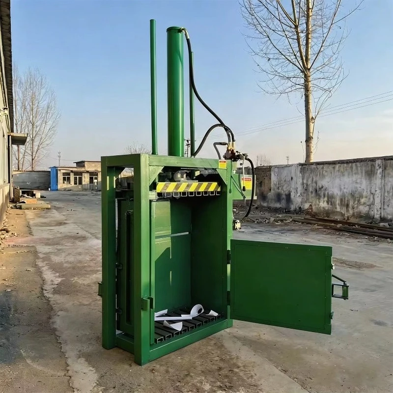 Customizable Industrial Vertical Baler Compactor 40 Ton Small Footprint for Paper Plastic Bottle Metal Scrap Press Unit