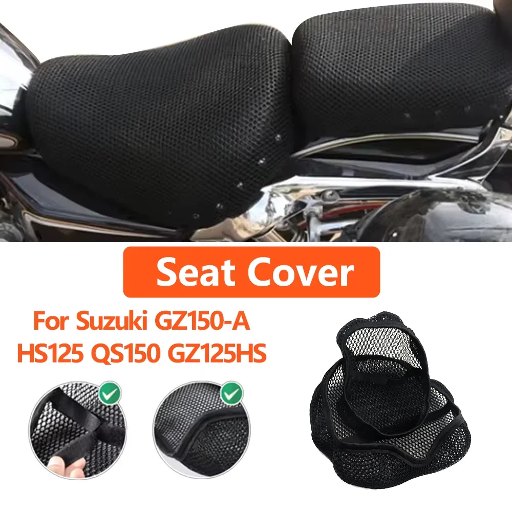 

Motorcycle Accessories For Suzuki GZ150-A HS125 QS150 GZ125HS Mesh Breathable Seat Cushion Saddle Non-Slip Protection Seat Cover