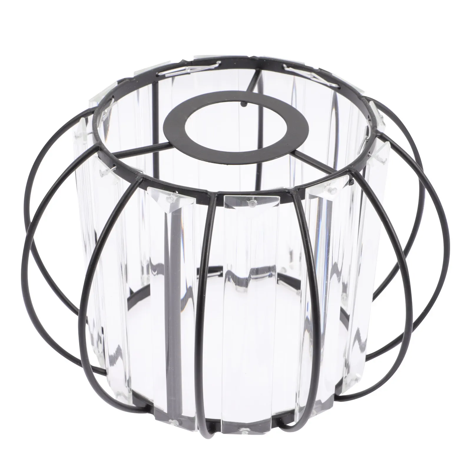 E27 Crystal Glass Lamp Shade Pendant Light Shade Ceiling Light Cover for Living Room Bedroom Dining Kitchen Elegant Home Decor