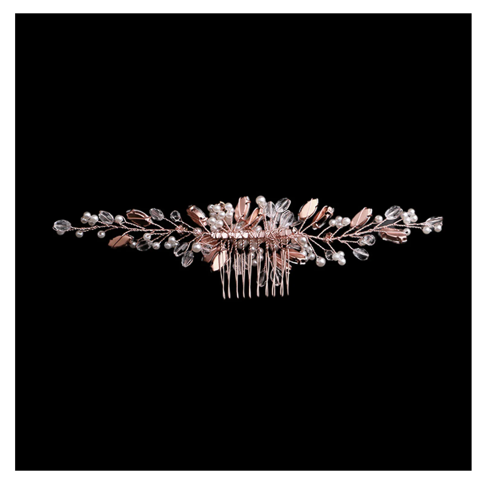 Bride Flower Side Hair Comb Chinese Style Pearl Hair Styling Tool Accessories for Woman Hair Decorative Ornaments