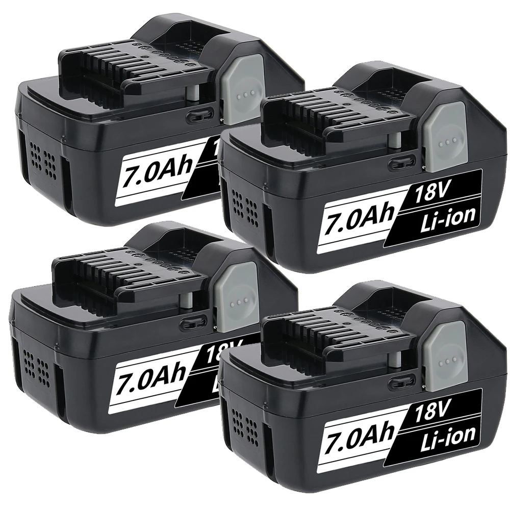 1/2/4Pcs 7.0Ah Li-on BSL1830 Replace for Hitachi 18V Battery Pin BSL1815X EB1814SL DS18DSAL 330139 Suit for Drill Cordless Tool