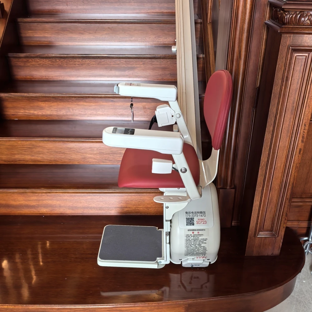 CE Certified 120-160kg Electric Straight Staircase Chair Stairlift Patient Lift Stair Transfer For Disabled People