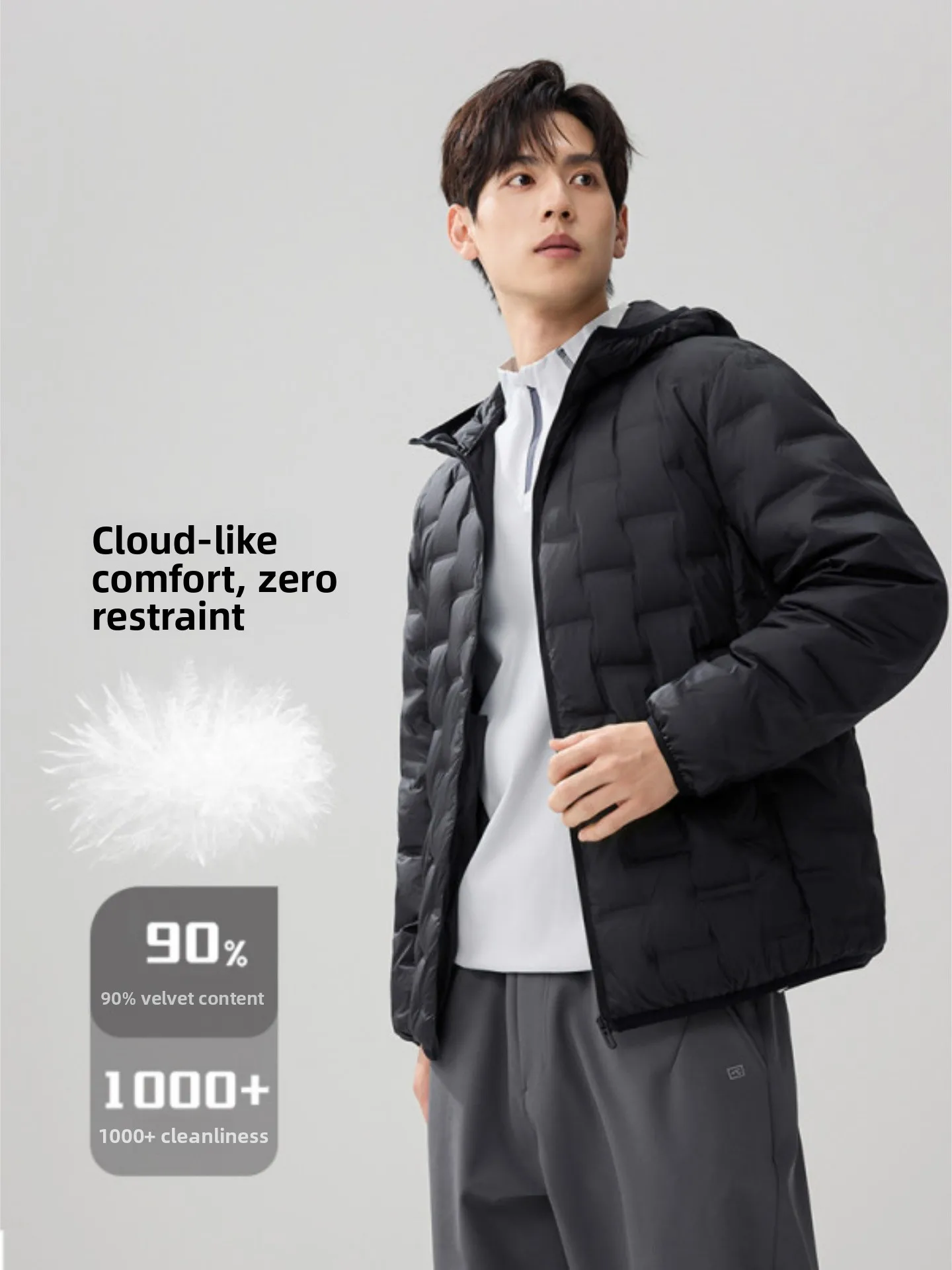 

Легкая мужская пуховая куртка 2025 года: новая зимняя спортивная повседневная модель для активного отдыха, сохраняющая тепло, ветрозащитная