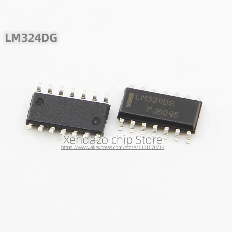 10pcs/lot LM324DG LM324DR2G SOP-14 package Original genuine Four channel operational amplifier chip