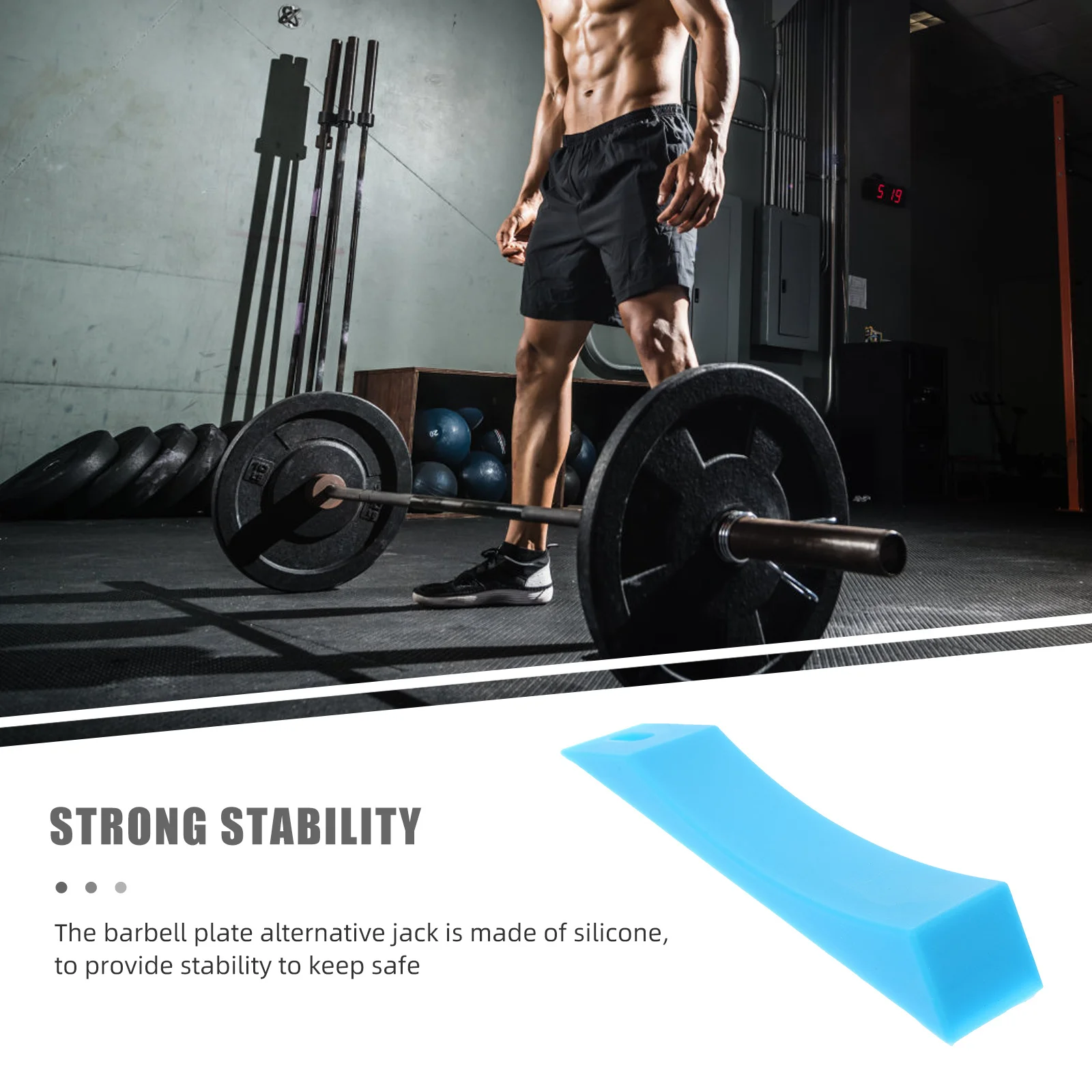 

Silicone Deadlift Jack Barbell Portable Anti-Slip Weightlifting Pad Deadlift Platform Powerlifting Training Protective Mat