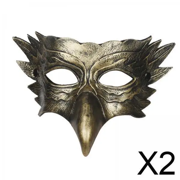 

Маскарадная маска с орлом на Хэллоуин для мужчин и женщин из искусственной кожи, нарядное платье для лица для карнавала, выпускного вечера, сцены