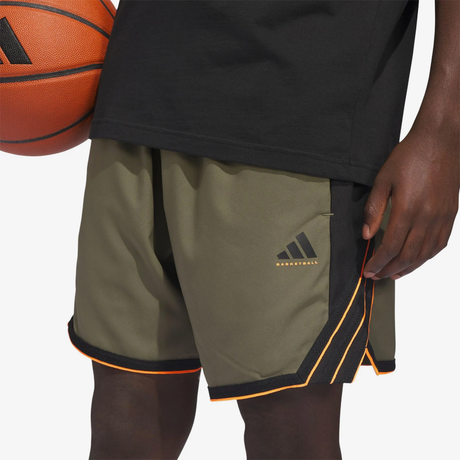 Adidas genuine loose mid waist three quarter shorts for men's sports and casual shorts KD6400
