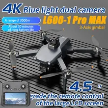 L600-1 Pro MAX 4K Drone profissional com câmera HD Gimbal de 3 eixos GPS Dron 360 ° Brinquedos para evitar obstáculos 5G WIFI RC Quadcopter