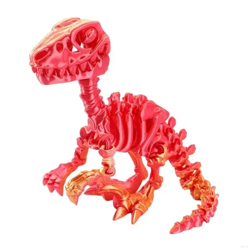 Poable Raptors Skeleton Model Figur Flexible Gelenke -Druck Figur Kinderspielzeug