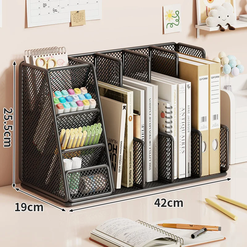 Desktop Metal File Stationery Organizer Rack 6