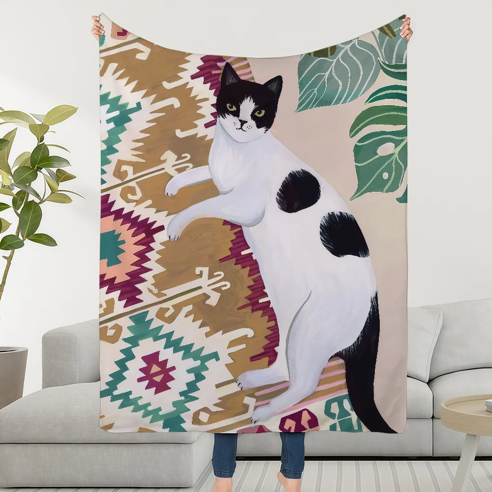 Christine De Carvalho Blanket Throw Super Cosy Plush Living Room Sofa Couch Childish Birthday Gifts