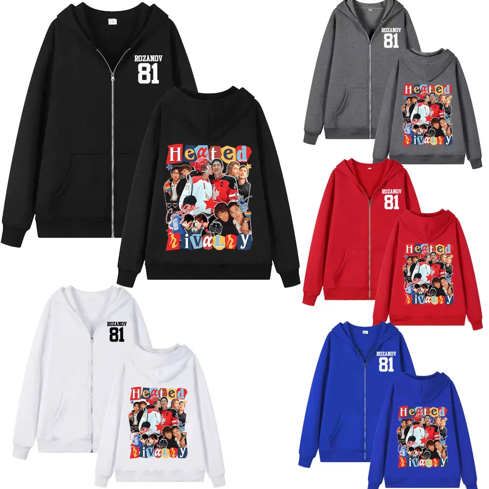 

TV с подогревом Rivalry Hollander Ilya Rozanov толстовки на молнии для мужчин и женщин куртка оверсайз с капюшоном пальто модная повседневная молния с капюшоном