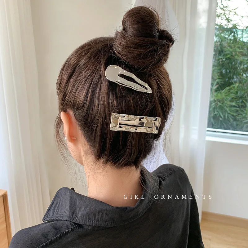 2022 New Trendy Wavy Metal Seamless Hairpins Women Girl Hair Clip Pin Barrettes Accessories Hairclip Hairgrip Headdress Headwear