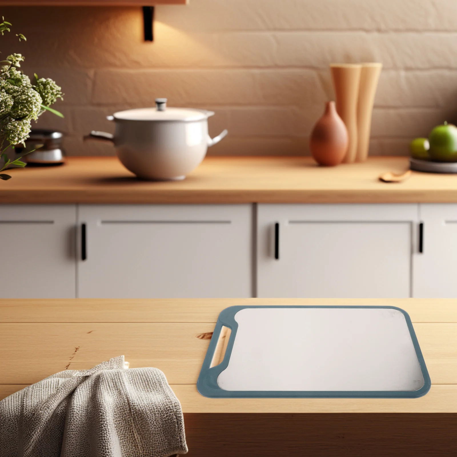 

Двусторонняя пластиковая разделочная доска из нержавеющей стали, кухонная мясо, овощи, фрукты, нескользящая сверхмощная многофункциональная разделочная доска