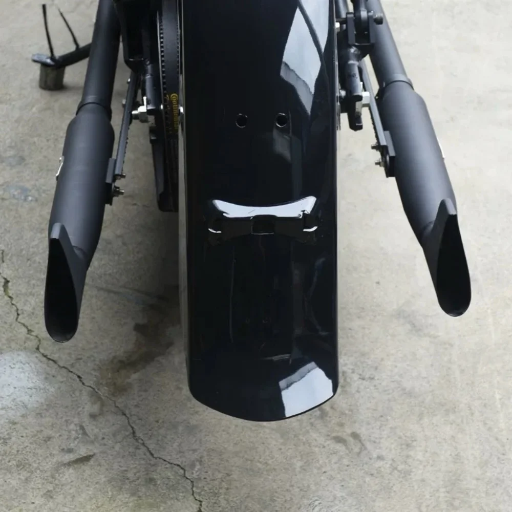 Good Quality For BENDA ROCK 250 300 fishtail exhaust pipe two out of two full section deep and thick accessories