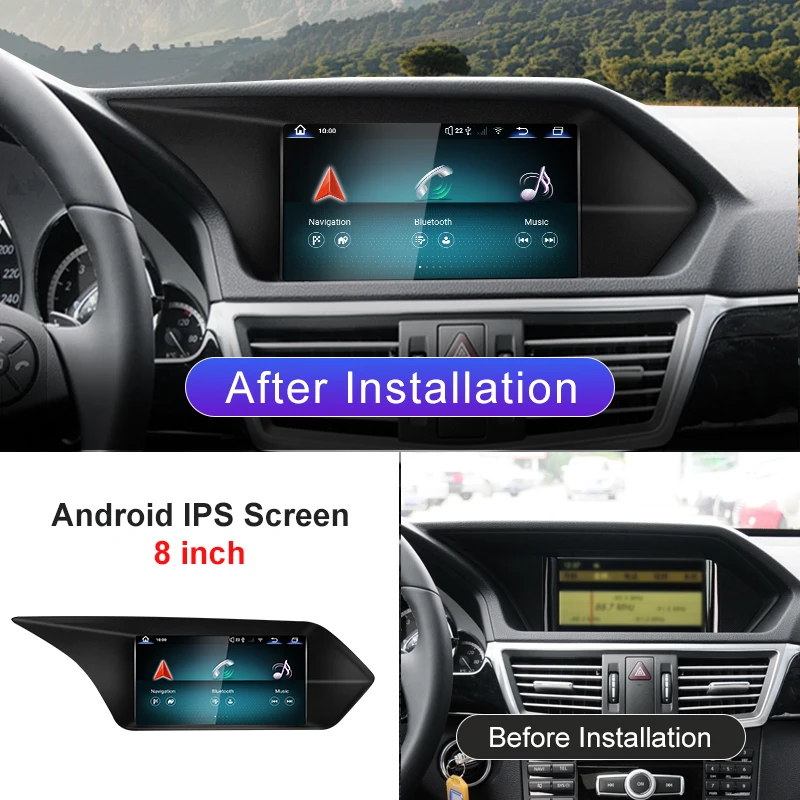 2025 New Qualcomm Snapdragon668 Android 13 Car Multimedia Players For Mercedes Benz E Class W212 GPS Navigation CarPlay AUTO