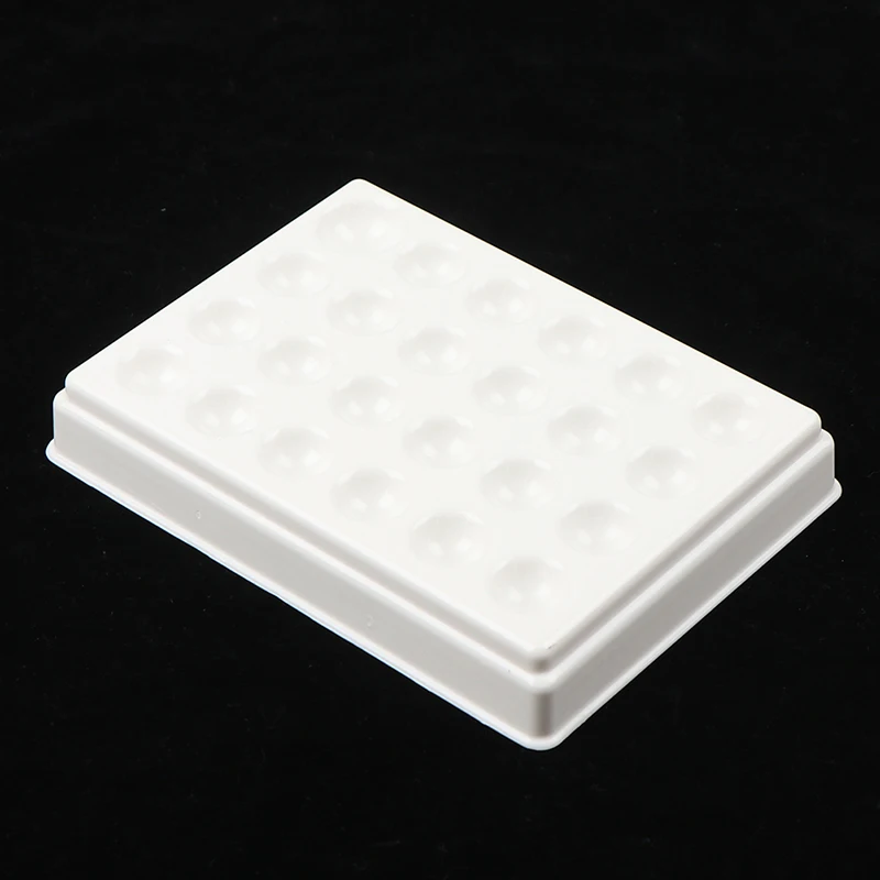 1 pz laboratorio dentale 24 slot tavolozza di plastica piastra di irrigazione piastra di miscelazione strumento di miscelazione macchie