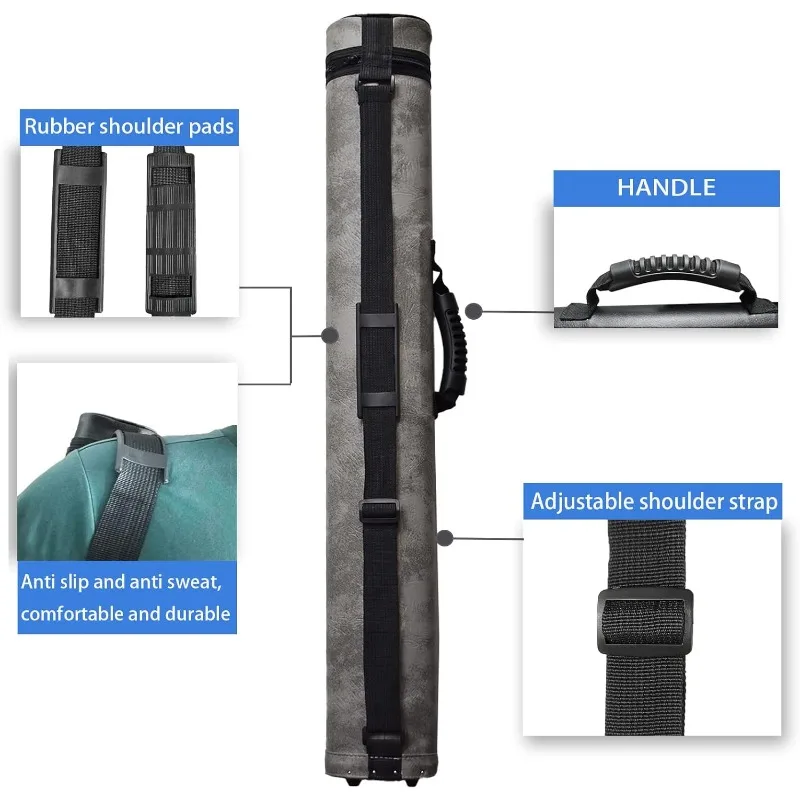 2 × 2 حافظة صلبة لحمل عصا البلياردو