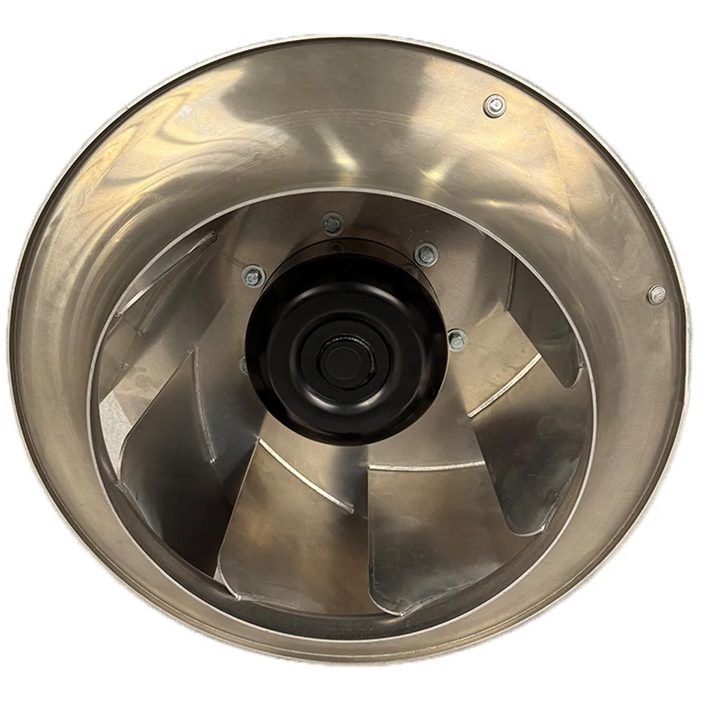 Industrial Radial Motor Backward Centrifugal Blower Impeller 133mm 560mm Impeller Custom Support AC Electric Plastic