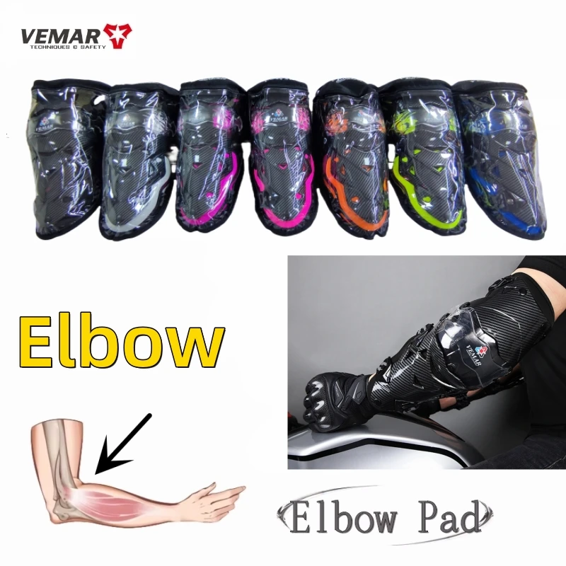 VEMAR Men Motocross Elbow Pads Women Windproof Urban & Off-Road City Riding Elbow Guard Motorcycle Elbow Protection