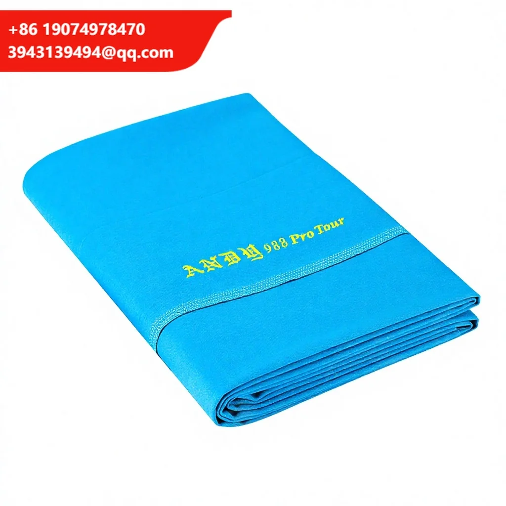 

Andy 988 Blue Nylon/Cotton/Acrylic Snooker & Billiards Cloth For 9 Ball Pool Table